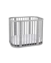 5in1 kinderbed met matras en wiegoptie - Grijs | Waldin