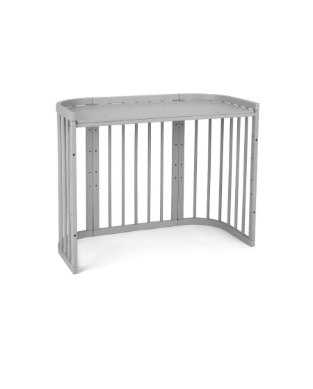 5in1 kinderbed met matras en wiegoptie - Grijs | Waldin