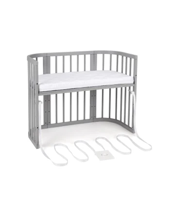 5in1 kinderbed met matras en wiegoptie - Grijs | Waldin