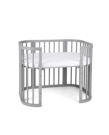5in1 kinderbed met matras en wiegoptie - Grijs | Waldin