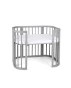 5in1 kinderbed met matras en wiegoptie - Grijs | Waldin