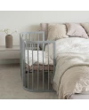 5in1 kinderbed met matras en wiegoptie - Grijs | Waldin