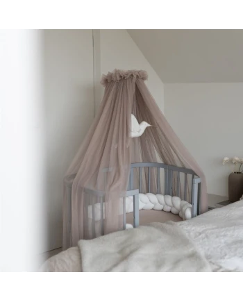 5in1 kinderbed met matras en wiegoptie - Grijs | Waldin