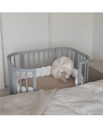 5in1 kinderbed met matras en wiegoptie - Grijs | Waldin