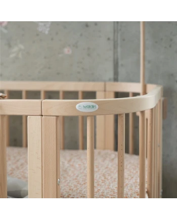 5in1 kinderbed met matras en wiegoptie - Naturel