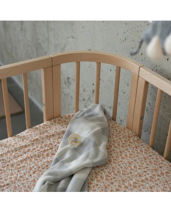 5in1 kinderbed met matras en wiegoptie - Naturel