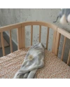 5in1 kinderbed met matras en wiegoptie - Naturel