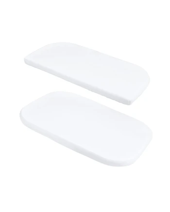Set van witte katoenen hoeslakens voor 5in1 babybed| Waldin