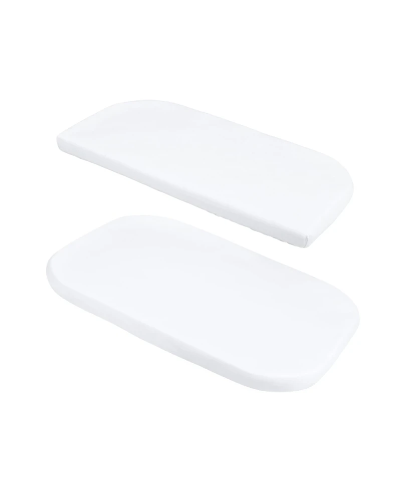 Set van witte katoenen hoeslakens voor 5in1 babybed| Waldin