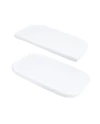 Set van witte katoenen hoeslakens voor 5in1 babybed| Waldin