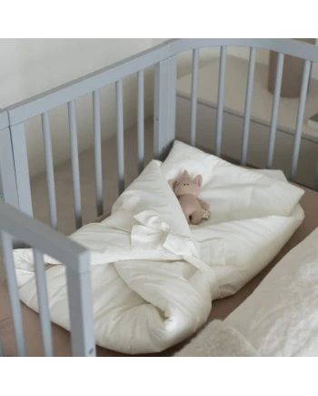 Baby wikkeldeken 2in1 dekbed en kussen – Ecru Basic | Waldin
