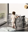 Ovale 7-in-1 babybed met matras - Grijs | Waldin®