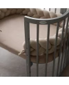 Hoeslaken van katoen 93x65 voor 5in1 Babybed - Taupe | Waldin