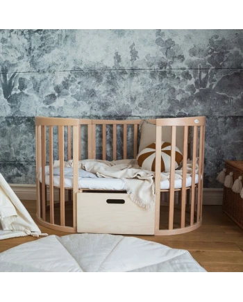 Katoenen hoeslaken 123x73 cm – Ovaal Wit | Waldin