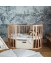Katoenen hoeslaken 123x73 cm – Ovaal Wit | Waldin