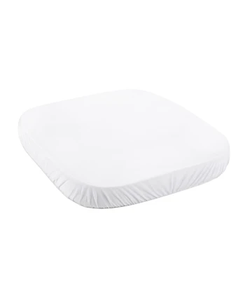Katoenen hoeslaken 73x73 cm – Wit kleine 7-in-1 babybedje WALDIN