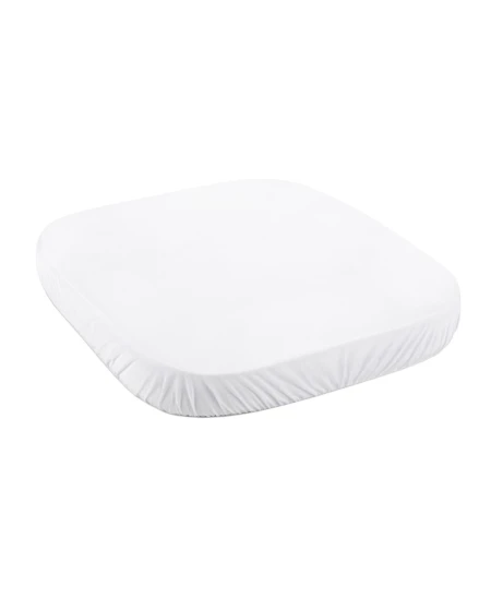 Katoenen hoeslaken 73x73 cm – Wit kleine 7-in-1 babybedje WALDIN