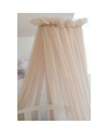 Tule wieghemel Beige + hemelstandaard