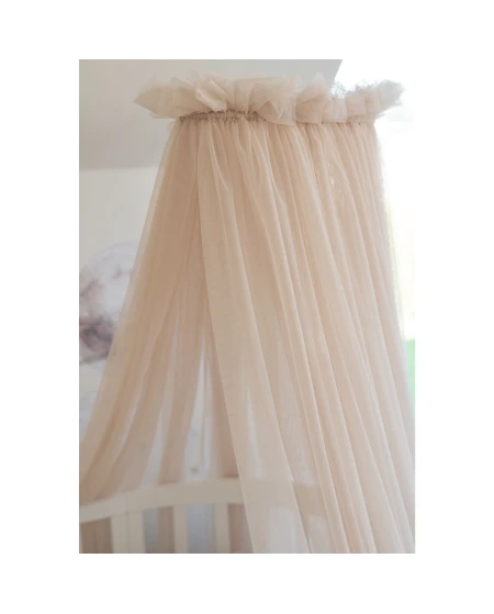 Tule wieghemel Beige + hemelstandaard