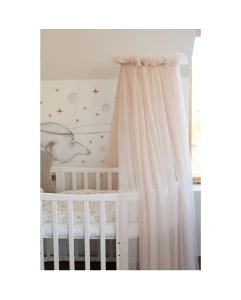 Tule wieghemel Beige + hemelstandaard