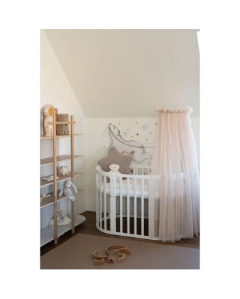 Tule wieghemel Beige + hemelstandaard