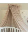 Tule wieghemel Taupe + hemelstandaard