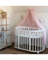 Tule wieghemel Roze + hemelstandaard