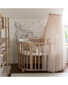 Tule wieghemel Beige + hemelstandaard
