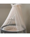 Tule wieghemel Champagne + hemelstandaard