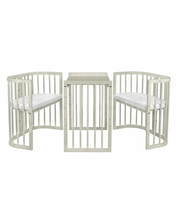 7-in-1 babybed met matras - Olijfgroen