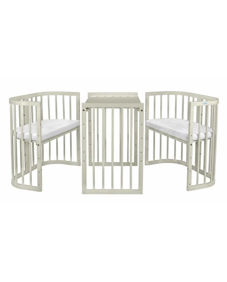 7-in-1 babybed met matras - Olijfgroen | Waldin