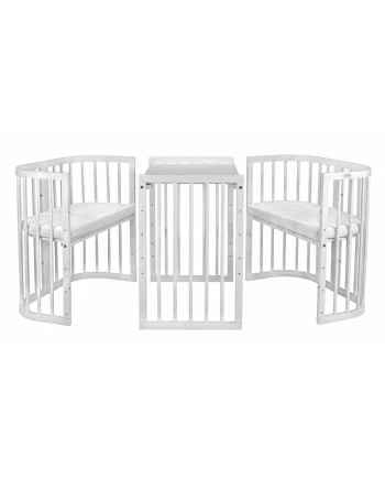 7in1 kinderbed met matras Wit | Waldin