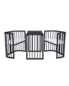 7-in-1 babybed met matras - Grafiet | Waldin