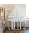 Ovale 7-in-1 babybed met matras - Wit | Waldin®