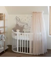 Ovale 7-in-1 babybed met matras - Wit | Waldin®