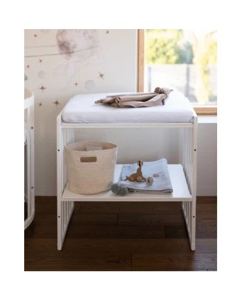 Ovale 7-in-1 babybed met matras - Wit | Waldin®
