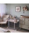 5in1 kinderbed met matras en wiegoptie - Grijs | Waldin