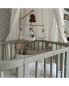 5in1 kinderbed met matras en wiegoptie - Olijf | Waldin