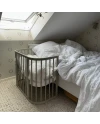 5in1 kinderbed met matras en wiegoptie - Olijf | Waldin