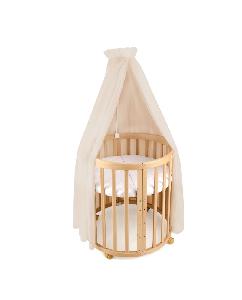 Tule wieghemel Beige + hemelstandaard Tule wieghemel Beige + hemelstandaard