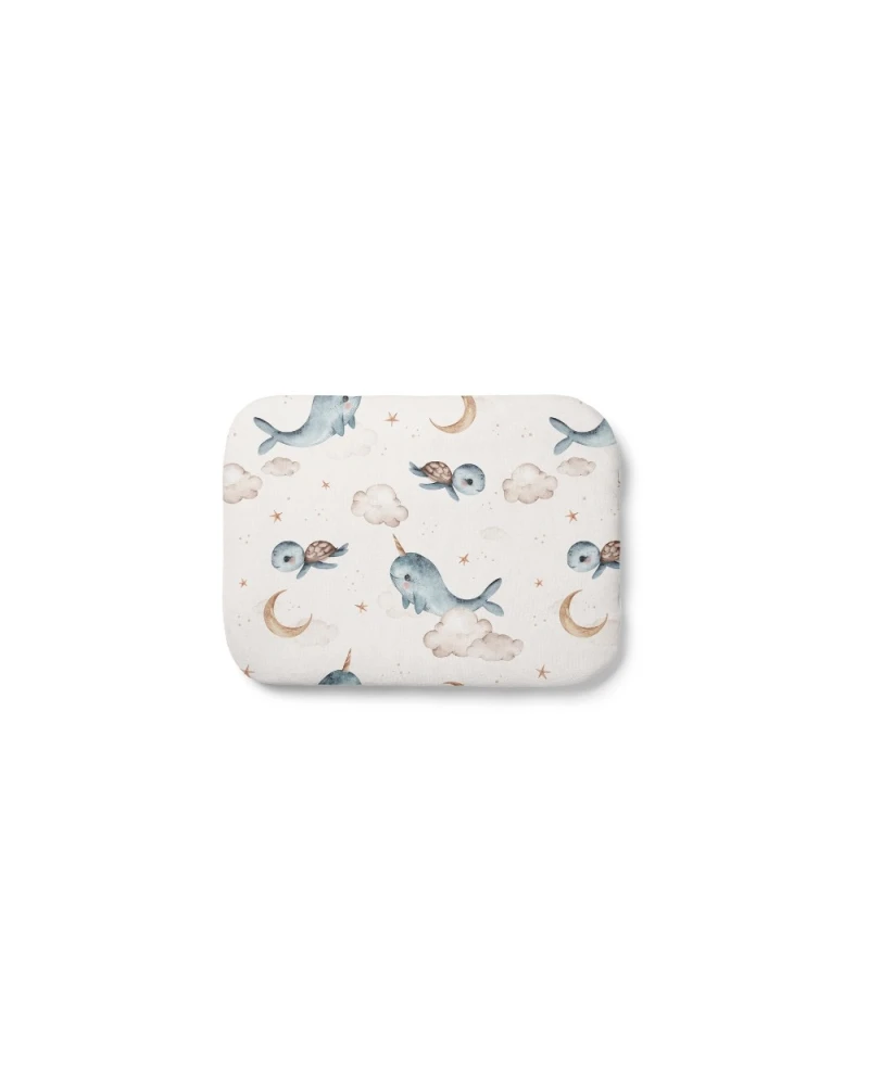 Bamboe baby kussen 30x40 – Walvissen | Waldin