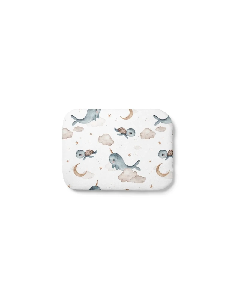 Bamboe baby kussen 30x40 – Walvissen | Waldin