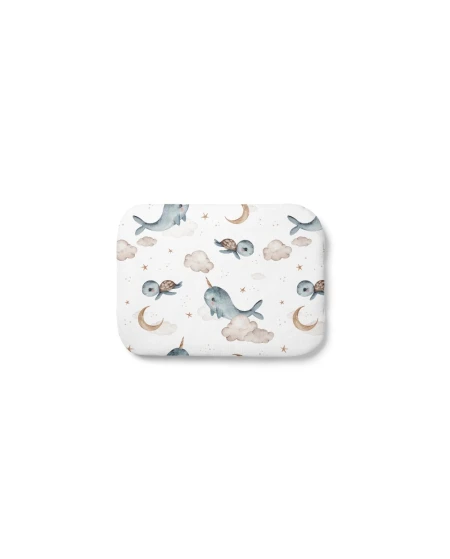 Bamboe baby kussen 30x40 – Walvissen | Waldin