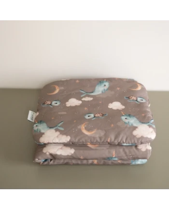 Bamboe baby kussen 30x40 – Walvissen | Waldin