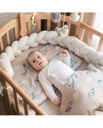 Bamboe baby kussen 60x40 – Walvissen | Waldin