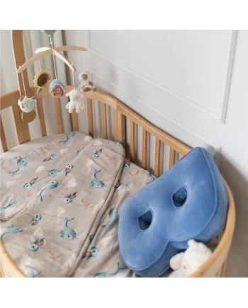 Bamboe baby kussen 60x40 – Walvissen | Waldin