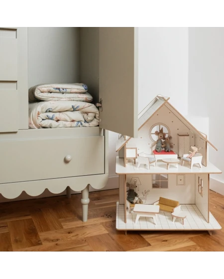Bamboe baby kussen 60x40 – Walvissen | Waldin