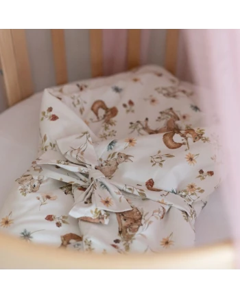 Baby wikkeldeken 2in1 dekbed en kussen – Pools Bos | Waldin