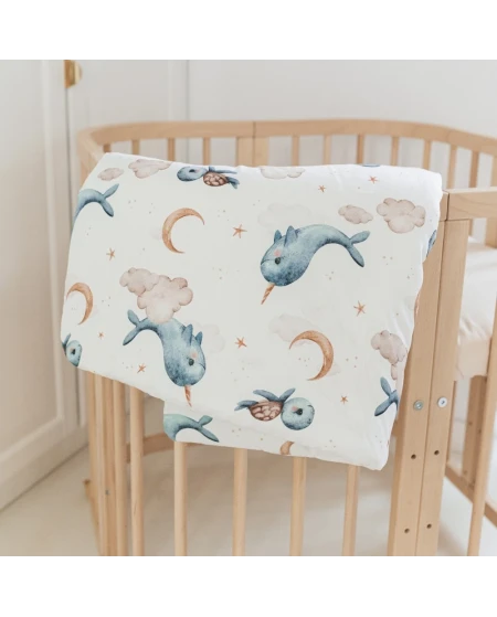 Bamboe baby dekbed Walvissen diverse maten