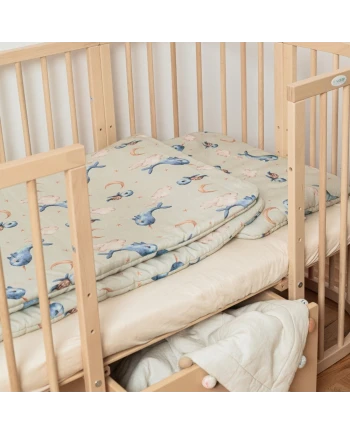 Bamboe baby dekbed Walvissen diverse maten
